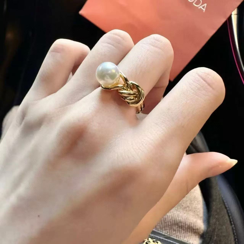 S925纯银戒指空托金色银色厚版