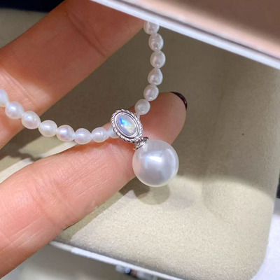 S925纯银吊坠空托DIY配件