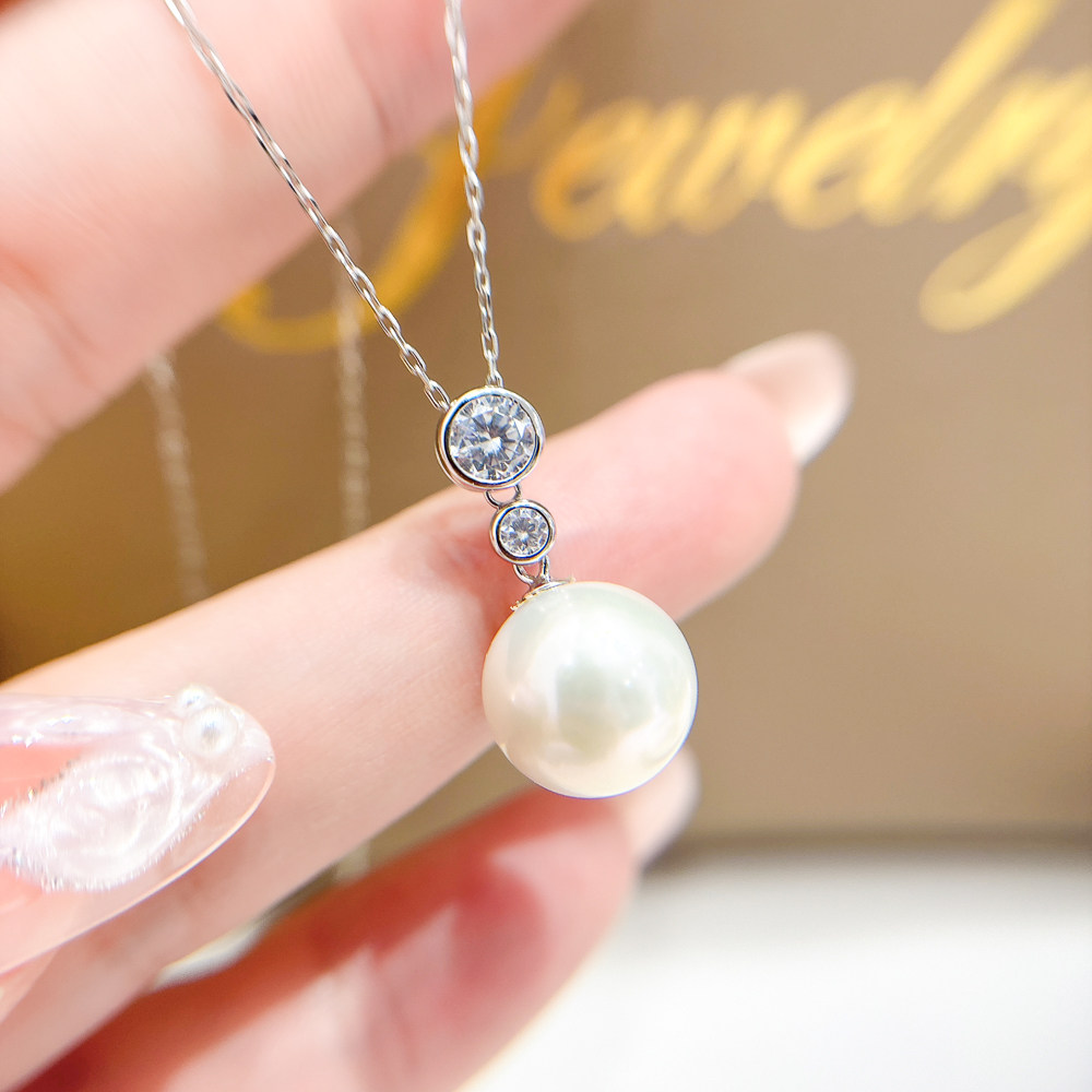 DIY珍珠配件 S925 纯银吊坠空托 轻奢金色银色项链坠 配10-15mm圆,饰品/流行首饰/时尚饰品新,其他DIY饰品配件,淘宝优惠券,粉丝福利购,淘宝优惠卷