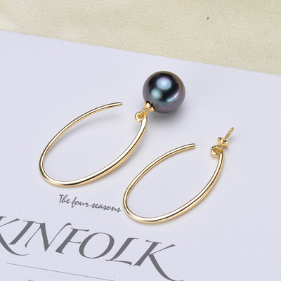 diy纯银耳钉时尚款风珍珠