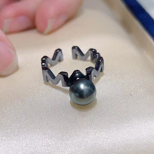 阿飞珍珠配件纯银戒指工厂直销