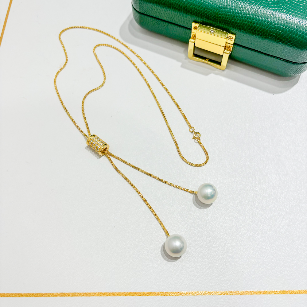 阿飞珍珠配件纯银项链工厂直销