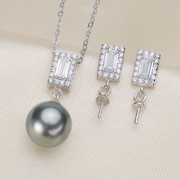 DIY珍珠配件套装 S925纯银 单钻王妃珍珠项坠耳钉珍珠配件空托女,饰品/流行首饰/时尚饰品新,其他DIY饰品配件,淘宝优惠券,粉丝福利购,淘宝优惠卷
