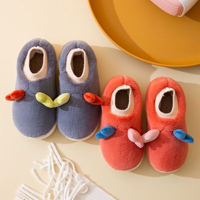 踩屎感软糯儿童防滑束口加厚保暖鞋冬男女士居家毛绒绒月子棉拖鞋