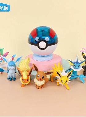 乐达学糖宝可梦精灵球大师伊布进化款雷伊布月亮伊布火伊布仙子