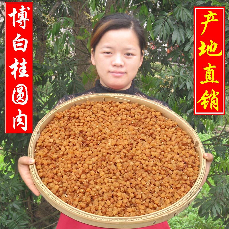 广西博白灯笼桂圆肉 无核肉干 龙眼肉500g包邮