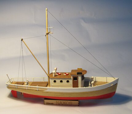 1:50 Naxos Wooden Fishing Boat Static Kit (Produced by Shicheng Model)
