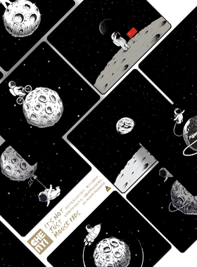 【ZD】晨意定制 小宇航员 兼容PowerPlay 锁边游戏学生电竞鼠标垫