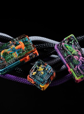 【ZD】客制化机械键盘Dwarf Factory THE MECHA 手工树脂个性键帽