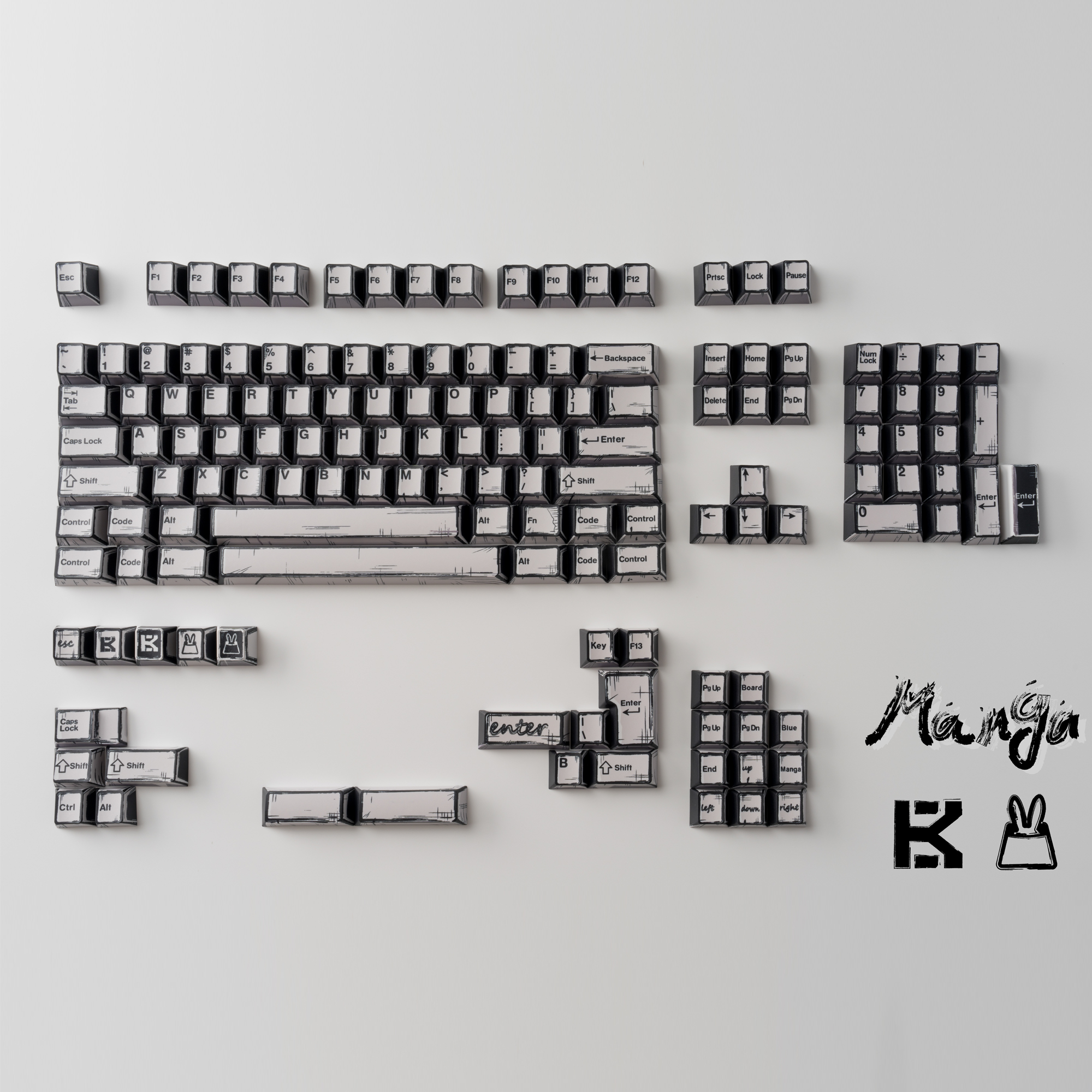 土酱漫画Manga机械键盘键帽