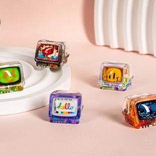 第一帧 Jellykey复古电视机 First Frame 键帽 树脂手工个性