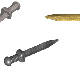 LEGO乐高 18034零件人仔武器罗马短剑正品塑料拼装积木玩具儿童益