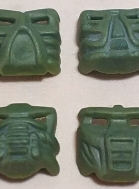 LEGO乐高42042生化零件Krana面具珠光绿罕有塑料拼装积木玩具儿童