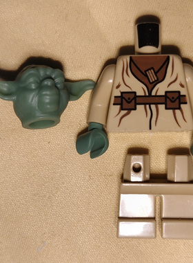 LEGO乐高 sw051星球大战人仔沙绿02年版尤达塑料拼装积木玩具未组