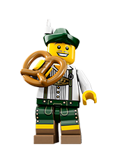 LEGO乐高8833人仔抽抽乐第八季面包男新原封塑料拼装积木益智儿童