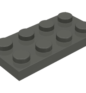 LEGO乐高零件配件 3020深灰色（老款灰）基础板2X4全新现货优惠价