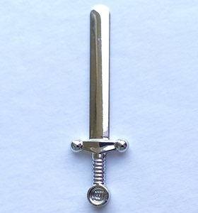 LEGO 乐高59零件71014武器镀银色剑塑料拼装积木玩具益智儿童全新