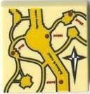 LEGO乐高3068bpb0059零件2x2地图米色塑料拼装积木玩具益智新正品