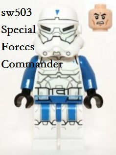 LEGO乐高 sw503星球大战人仔特殊部队指挥官塑料拼装积木正品原封