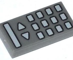 LEGO乐高3069bpb0311零件1X2图案光片电视遥控器塑料拼装积木玩具