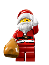 LEGO乐高8833人仔抽抽乐第八季圣诞老人全新原封塑料拼装积木儿童