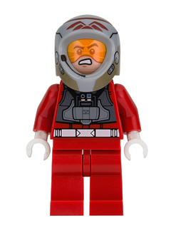 LEGO乐高sw757星战人仔A翼战机驾驶员塑料拼装积木玩具儿童益智新