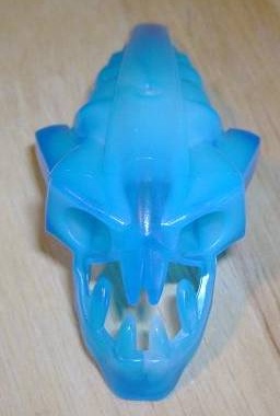 乐高 LEGO57551pb01生化人仔头部零件浅蓝夜光混色二手塑料拼装玩