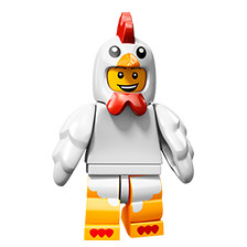LEGO乐高71000人仔抽抽乐第9季小鸡塑料拼装积木玩具儿童益智正品