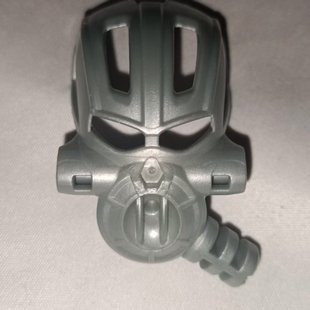 LEGO乐高57533零件生化战士面具珠光浅灰2手九新塑料拼装积木玩具