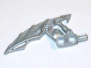 LEGO 乐高57563生化战士零件武器牙珠光浅灰塑料拼装积木玩具儿童