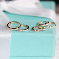 In-stock, undiscounted, pure 14K gold earrings set with Moissanite for women, 10mm inner diameter, multiple sizes, classic and shiny thumbnail 3
