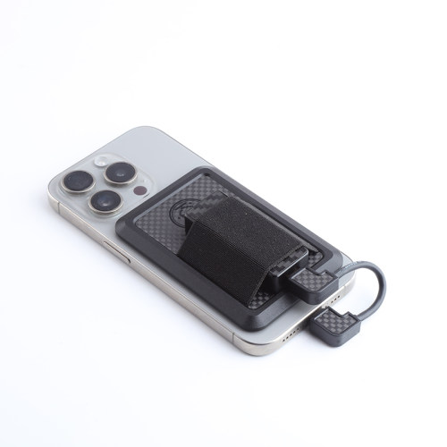 小尾巴磁吸固定背板贴支架碳纤维