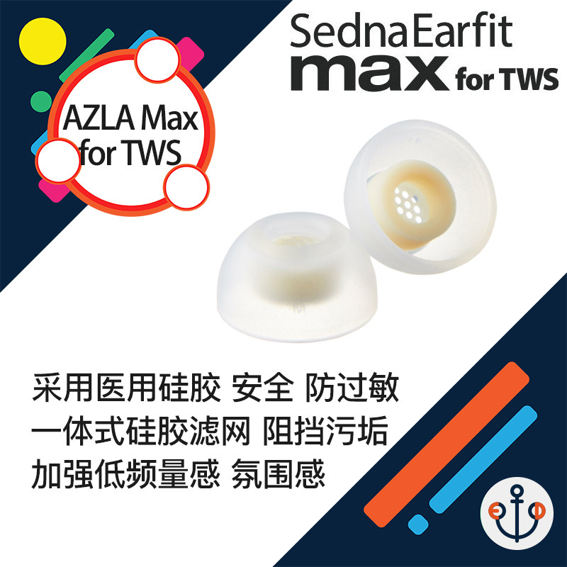 AZLA耳塞套真无线滤网医用材料图片