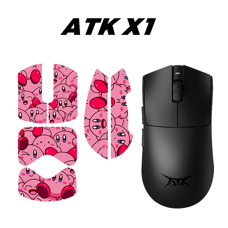 可爱卡通ATK X1大师版鼠标防滑贴 烈空X1PRO保护贴防汗贴 贴背