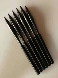 飞刀子飞镖龙鳞飞针暗器锭子杆钢针防身户外直旋飞手里剑针式飞镖