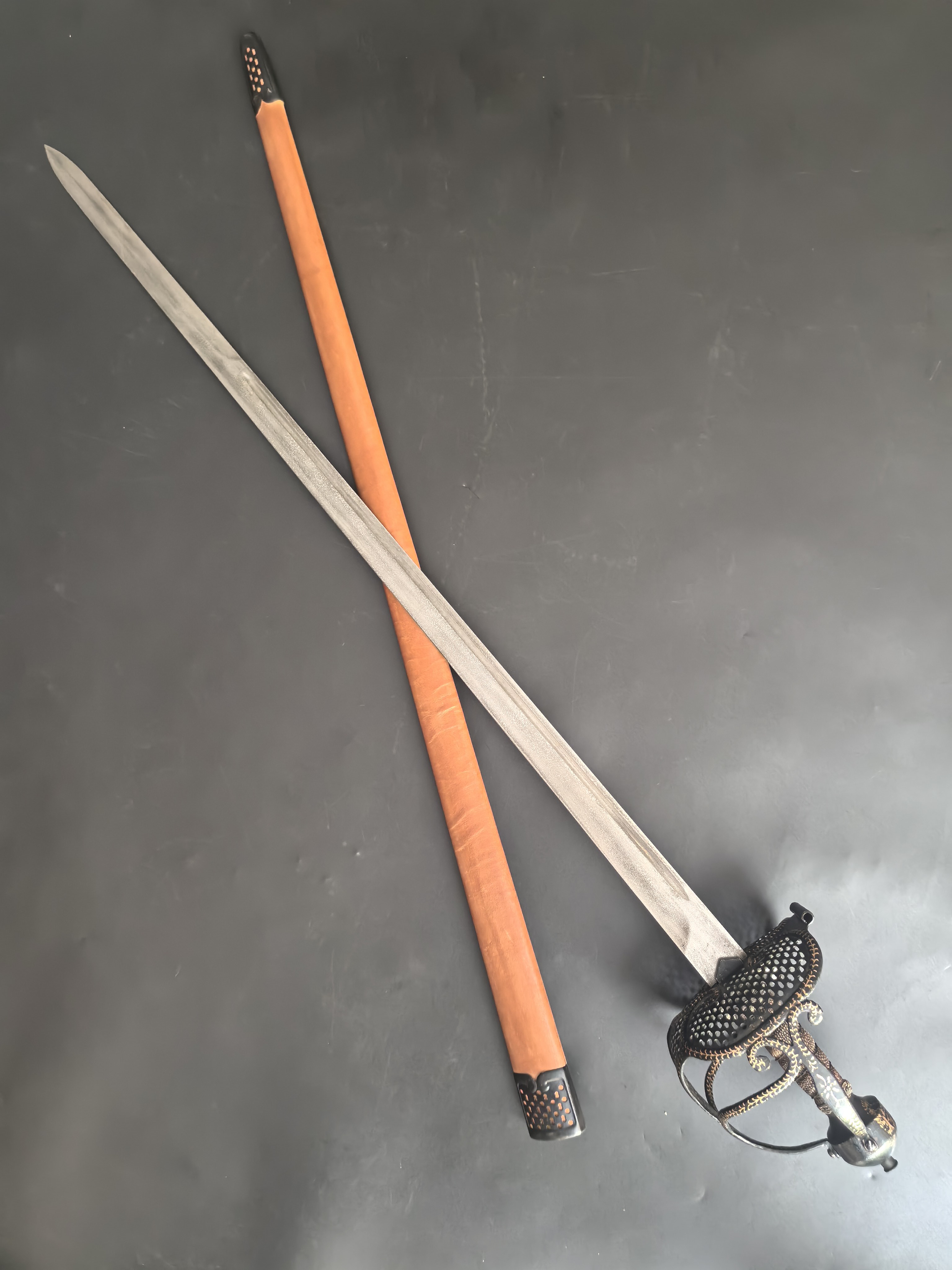 汉威金属克伦威尔剑 蒙特利剑 西洋剑 骑士剑 重剑 工艺品未开刃