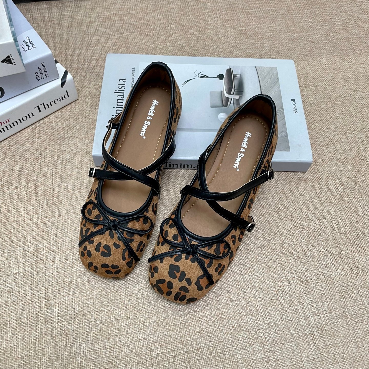 法式复古方头交叉扣带春夏绒面玛丽珍鞋晚风休闲平底豹纹芭蕾单鞋,女鞋,玛丽珍鞋,淘宝优惠券,粉丝福利购,淘宝优惠卷