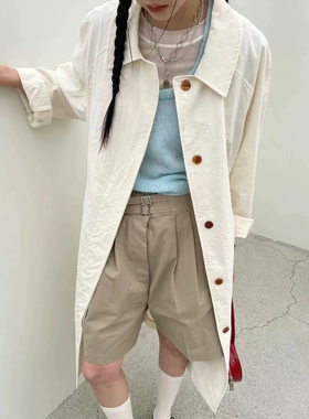 现货即发atmosphere/bling韩国东大门韩国女春季时尚翻领风衣外套