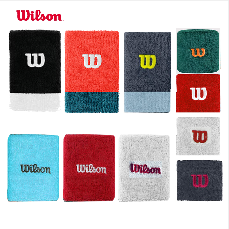 Wilson威尔逊护腕毛巾护具吸汗棉质护腕运动护具正品 网球护腕