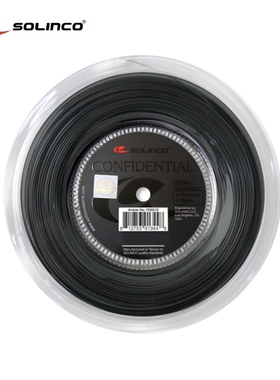 Solinco Confidential 耐打聚酯硬线弹力网球线200米m大盘散卖