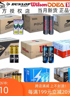 DUNLOP WILSON Slazenger史莱辛格邓禄普欧帝尔整箱odear比赛网球