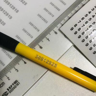 超小数字贴0-9黑色揭膜留字防水自粘手账序号编码UV水晶标签定制