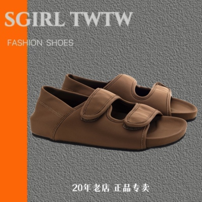SGIRL TWTW时尚百搭凉鞋女夏季新款户外舒适露趾魔术贴休闲沙滩鞋