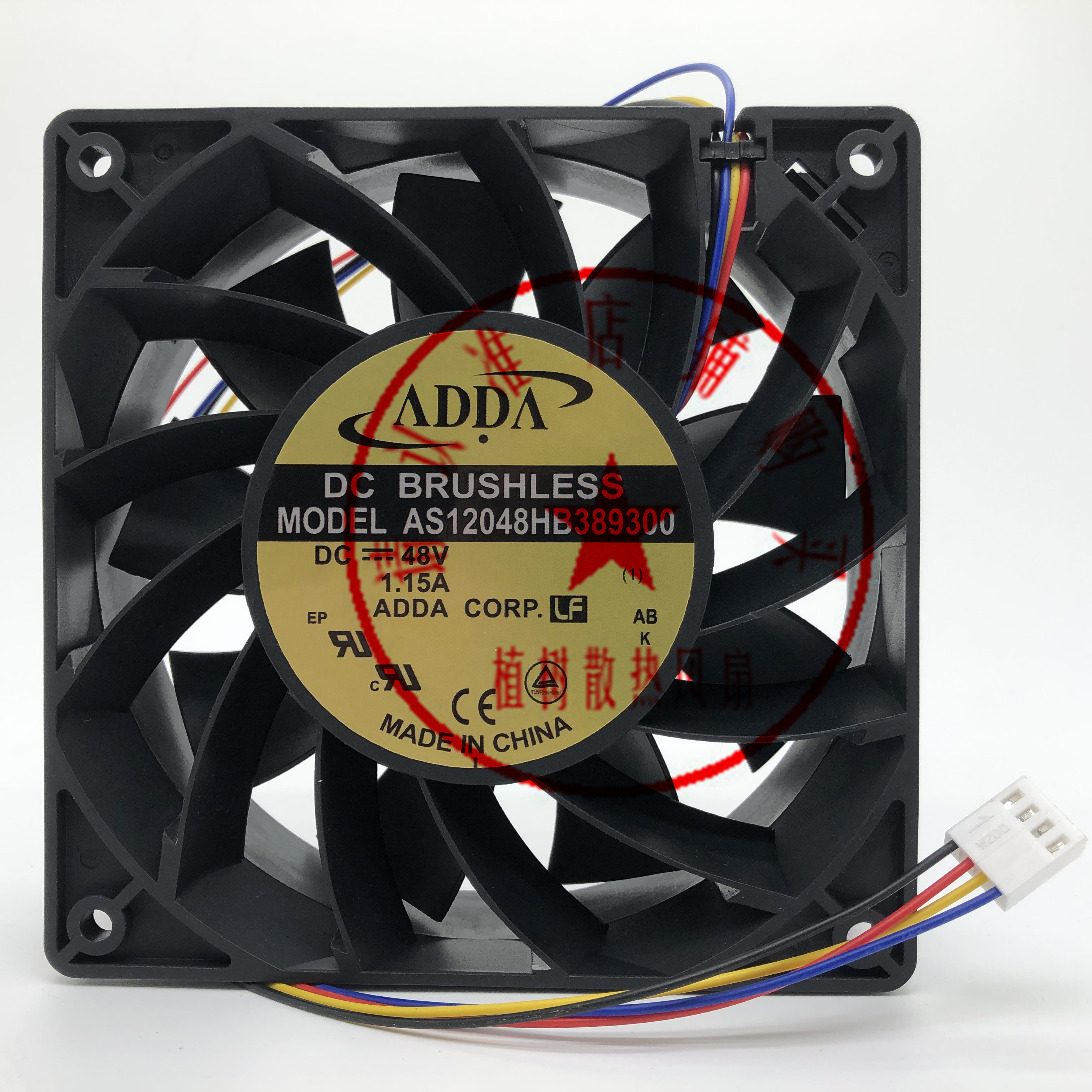 AS12048HB389300 全新ADDA 48V 1.15A 12厘米12038 12cm散热风扇