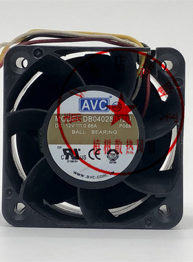 DB0402812U 12V 0.66A原装正品AVC风扇4厘米4028 四线散热风扇