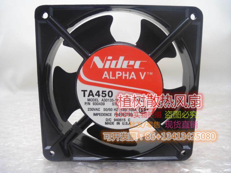 A30135-10 230V 0.130/0.105A全新Nidec风机TA450 P/N930439风扇