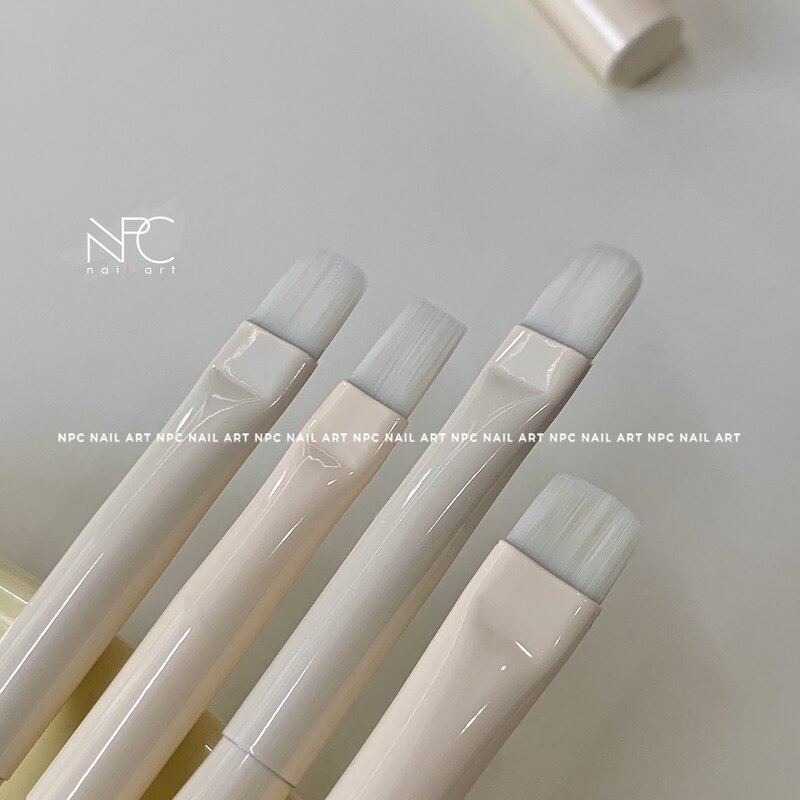 NPC黄油笔*磁吸套装*短毛大方圆平头底胶建构单色新手美甲笔工具