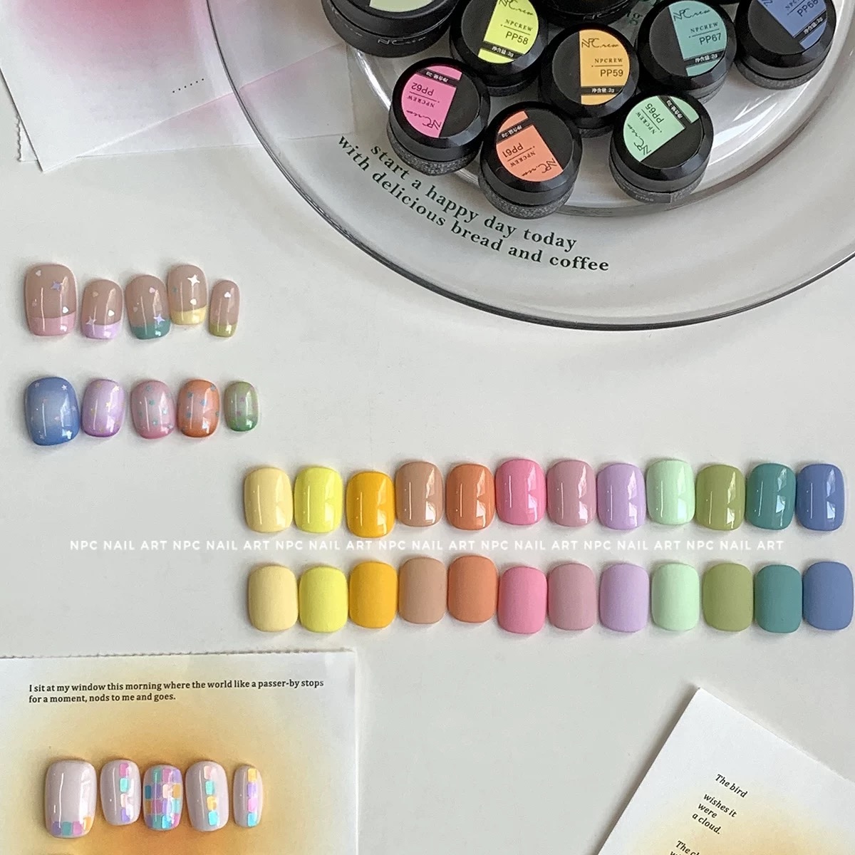 NPC百搭裸色纯色甲油胶冰透色胶