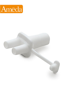 Ameda 阿美达吸奶器吸乳器配件 硅胶导管接头 单/双侧通用 三通