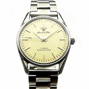 上海钻石牌机械表全新库存手动上弦8120大数字中老年男士复古手表